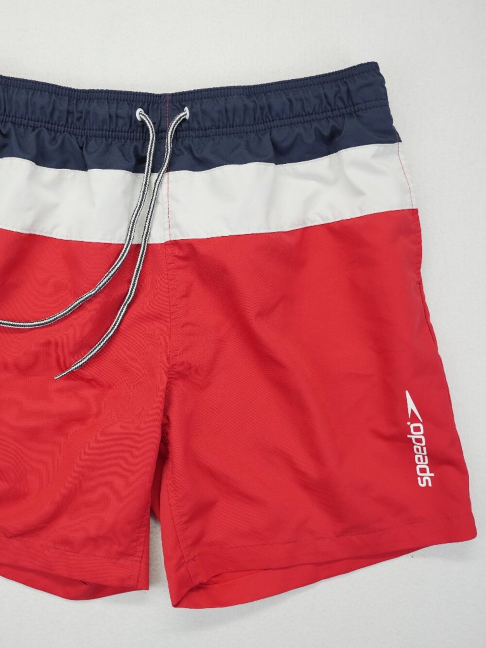 Speedo‎ Swim Shorts Mens Large Swimwear Chino Shorts Trunks Red White Blue USA